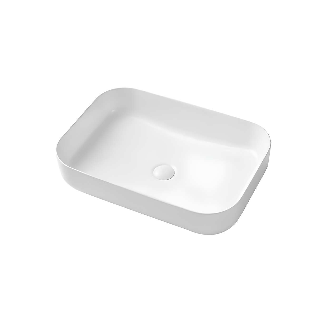 Sidney™ GS0493 Rectangular Vessel 19,5-inch Ceramic Bathroom Sink in White