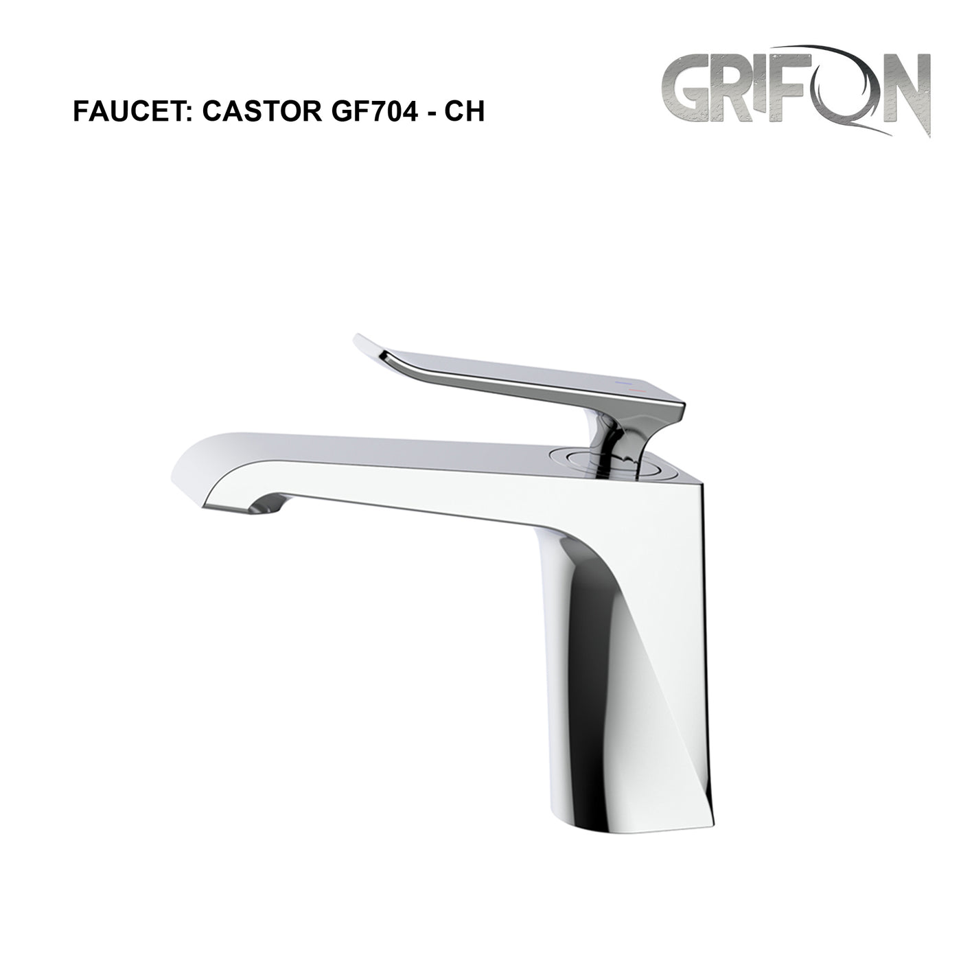 CASTOR™ GF704 Contemporary Style Single-Handle Bathtroom Sink Faucet