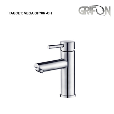 VEGA™ GF706 Contemporary Style Single-Handle Bathroom Sink Faucet