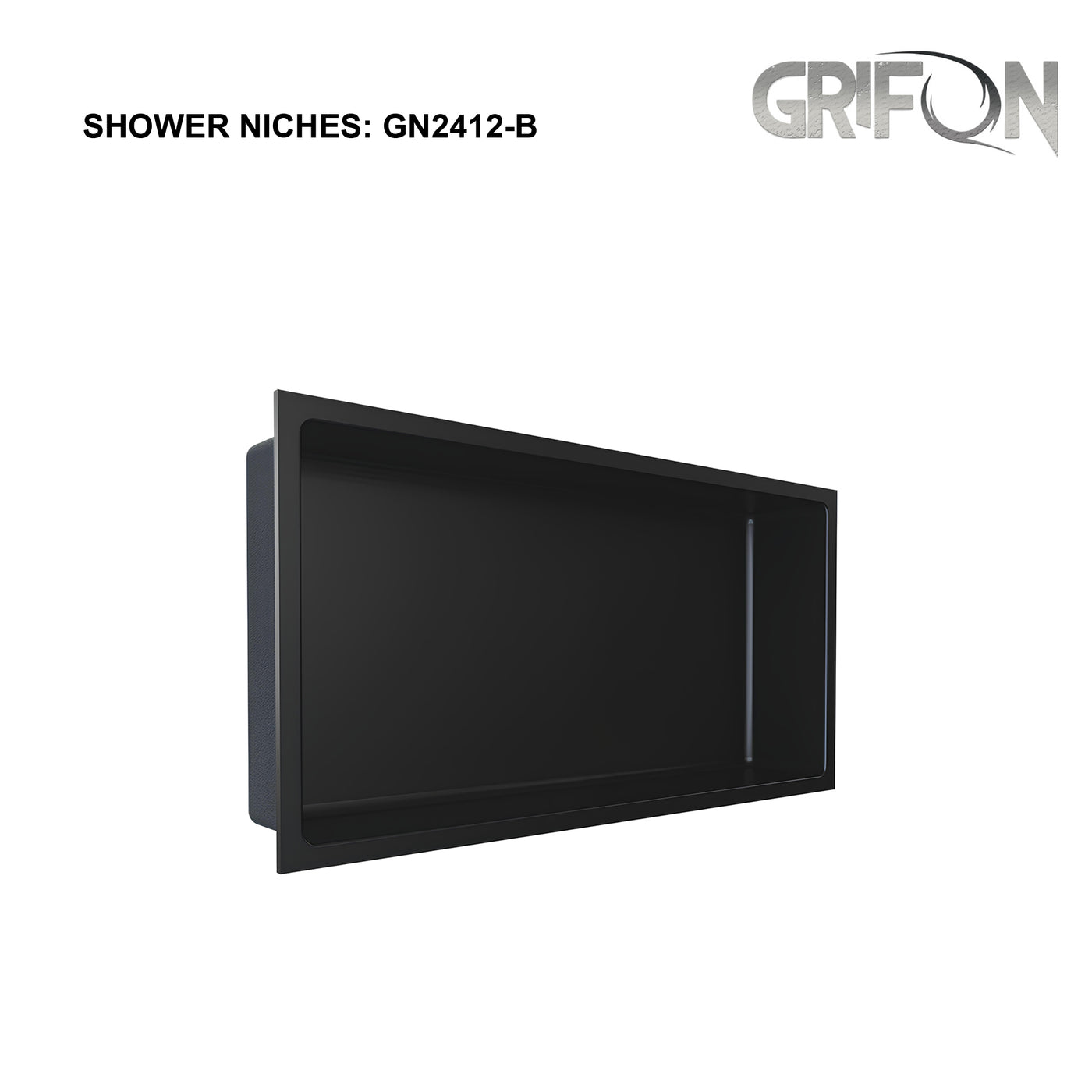 SHOWER NICHE - GN2412-B Stainless Steel Single Bowl Wall-insert Shower Niche