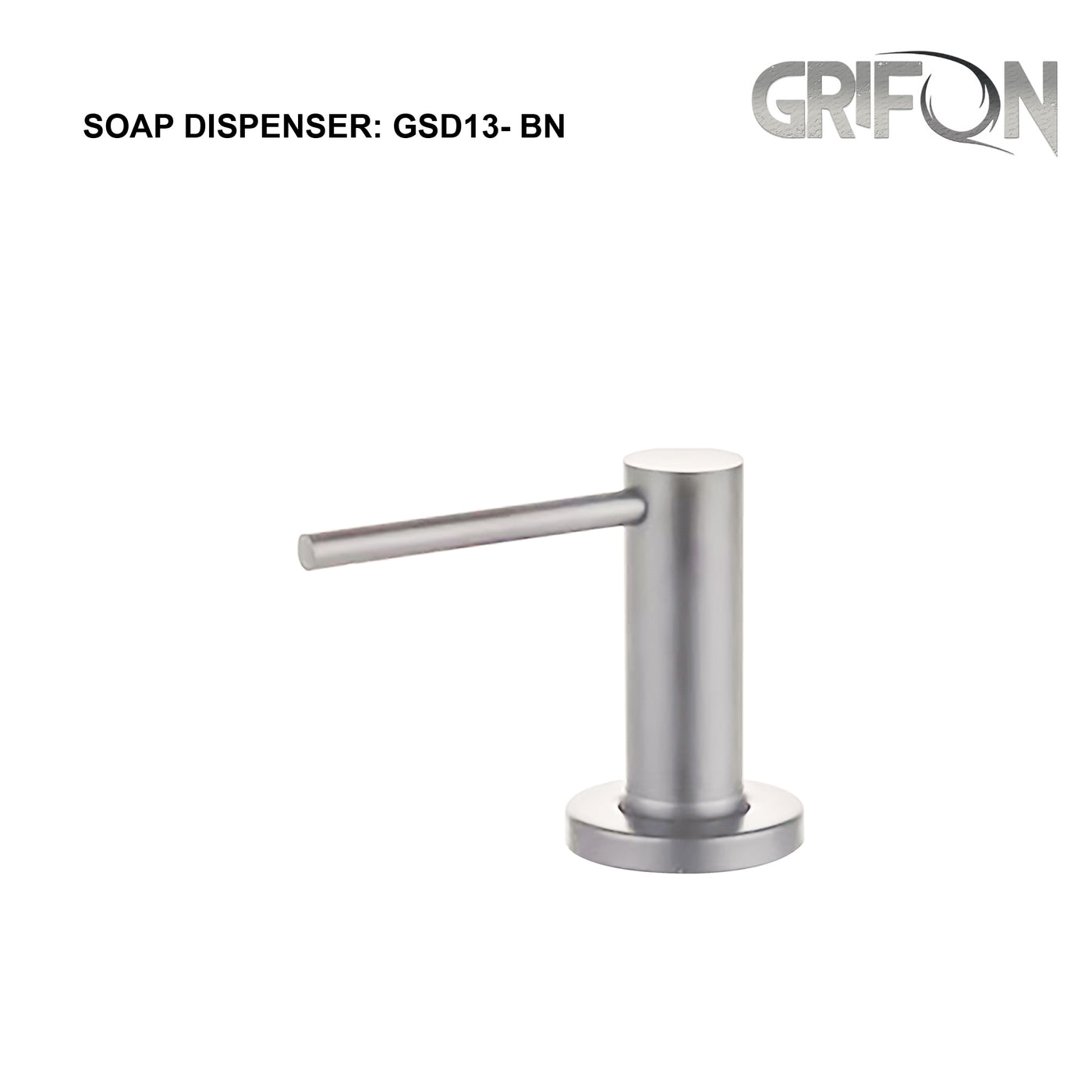 SOAP DISPENSER - GSD13 Kitchen Soap and Lotion Dispenser in Brushed  Stainless Steel