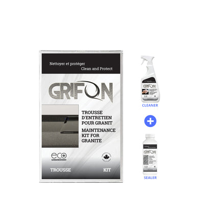 GRIFON Stone Maintenance & Cleaner Kit pour pierre