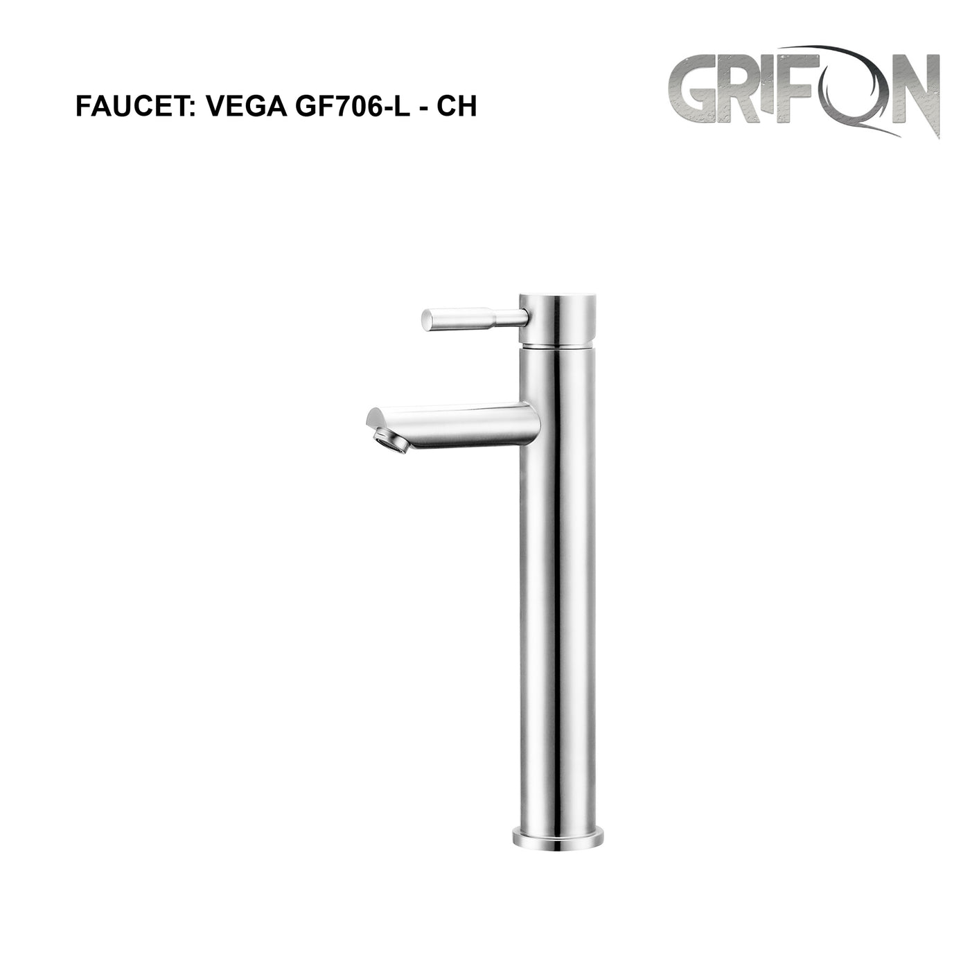 VEGA™ GF706-L Contemporary Style Single-Handle Bathroom Sink Faucet