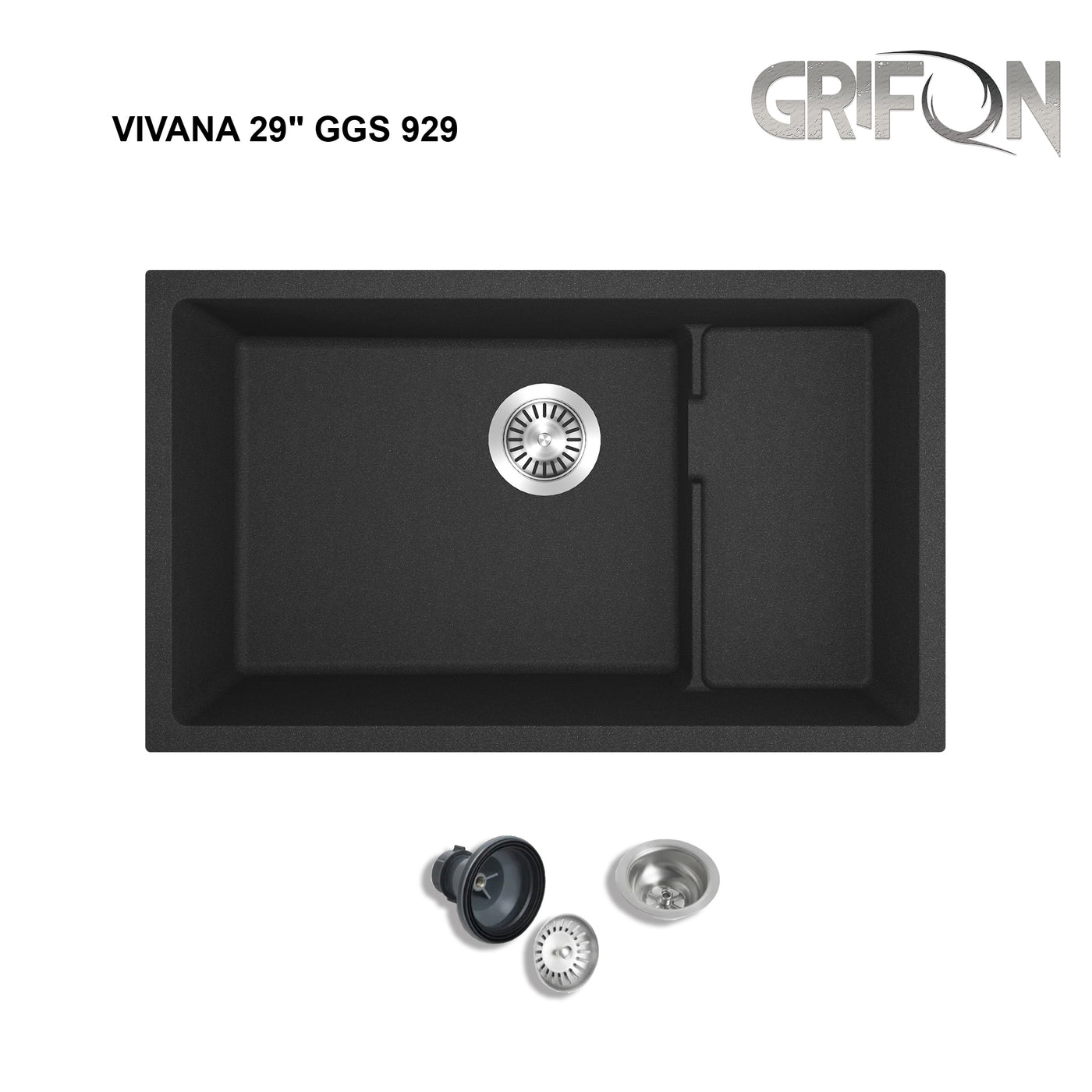 VIVANA 29" GGS 929 - Double Bowl Kitchen Sink