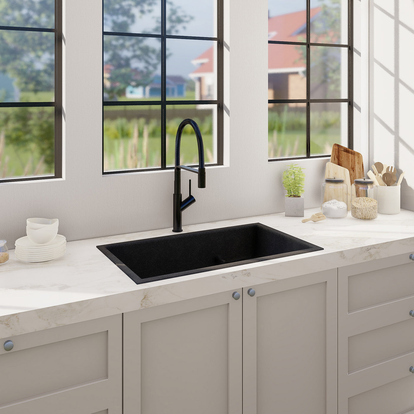 VIVANA 29" GGS 929 - Double Bowl Kitchen Sink