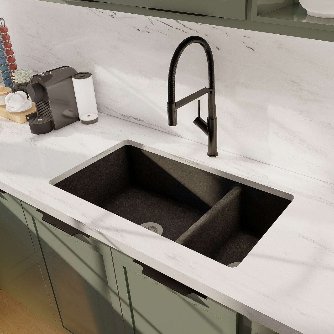 TITAN 32" GGS 932 - Double Bowl Kitchen Sink