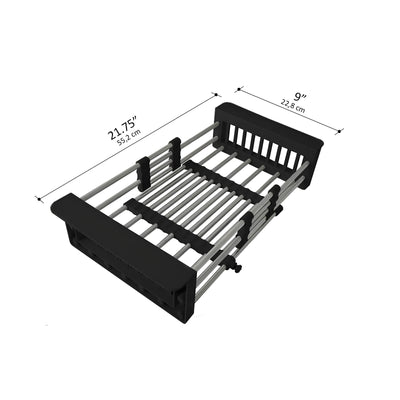 GRIFON adjustable stainless steel basket over the sink