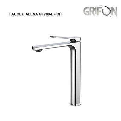 ALENA™ GF709-L  Contemporary Style Single-Handle Bathroom Sink Faucet