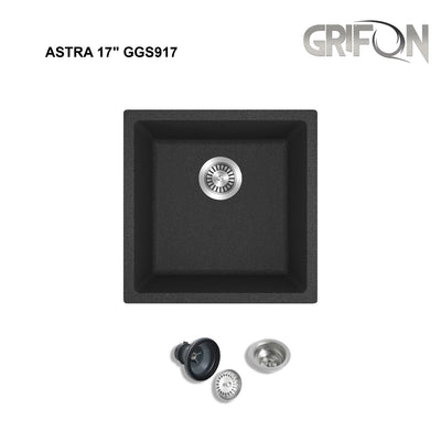 ASTRA 17" GGS917 - Single Bowl Kitchen Sink