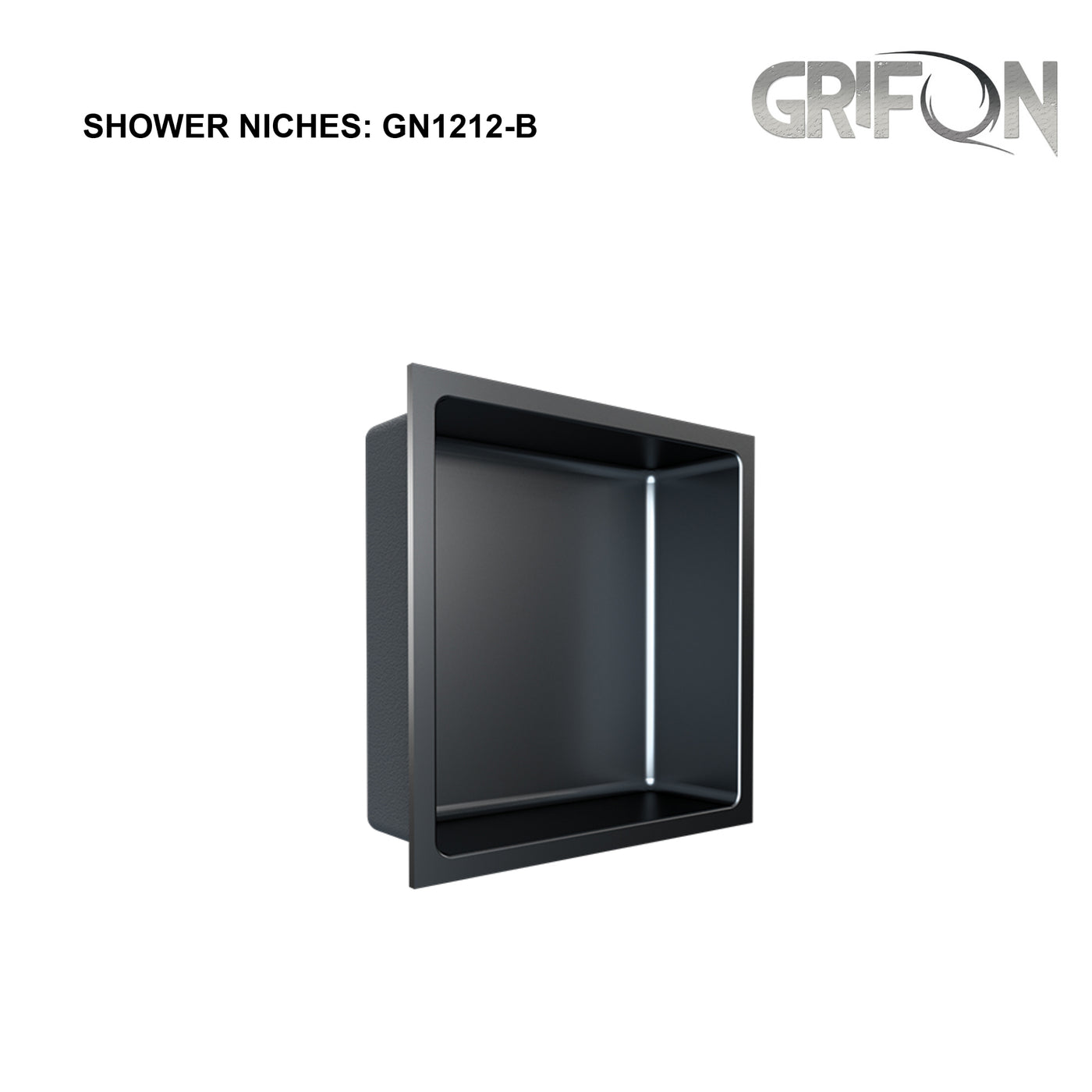 SHOWER NICHE - GN1212-B Stainless Steel Single Bowl Wall-insert Shower Niche