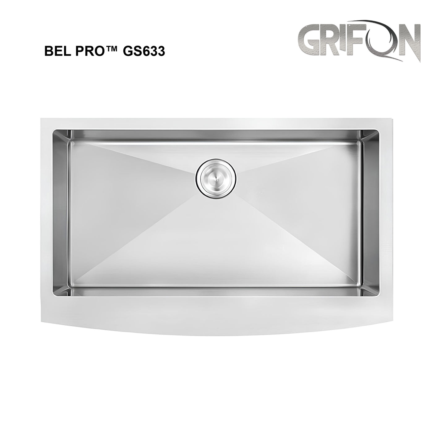 Bel Pro™ GS633 Stainless steel 33-In Single Bowl Apron Kitchen Sink.