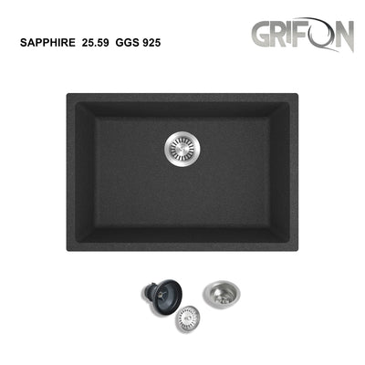 SAPPHIRE  25"  GGS 925 - Single Bowl Kitchen Sink