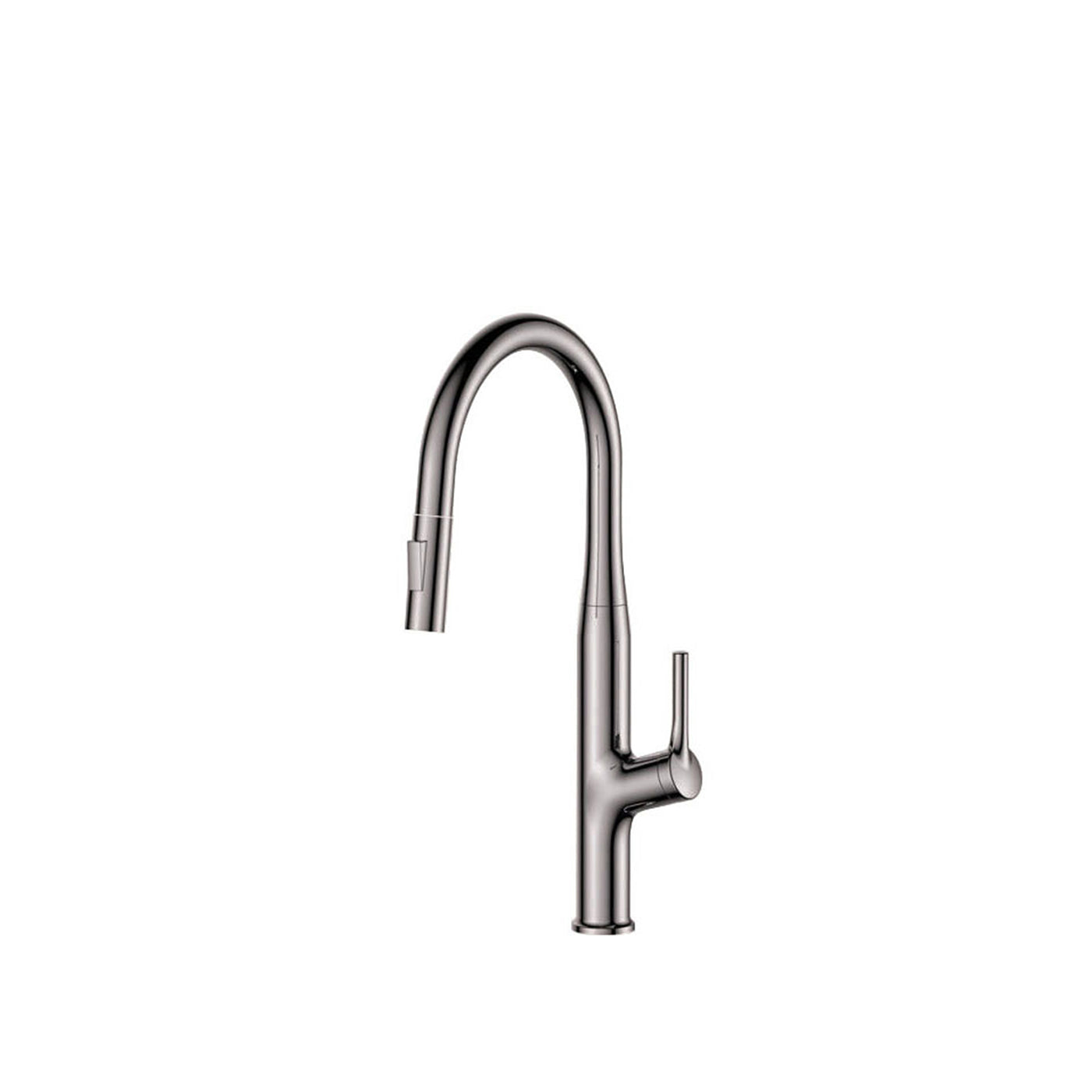 URAL™ GF403 Contemporary Style Single-Handle Kitchen Sink Faucet with Pull-Down Sprayer