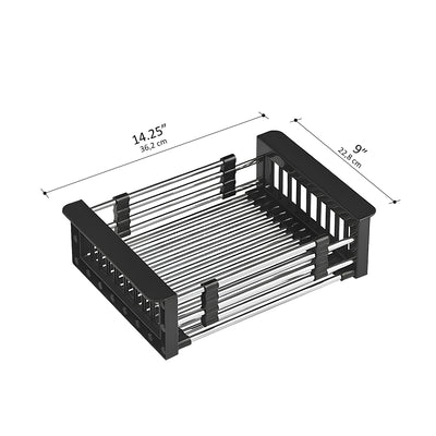 GRIFON adjustable stainless steel basket over the sink