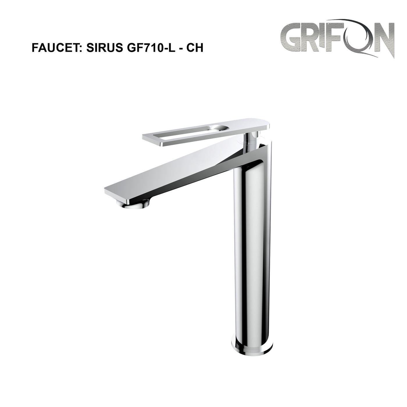 SIRUS™ GF710-L  Contemporary Style Single-Handle Bathroom Sink Faucet