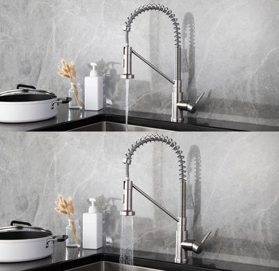 YUKON™ GF410 Commercial Style Single-Handle Kitchen Sink Faucet with Pull-Down Sprayer