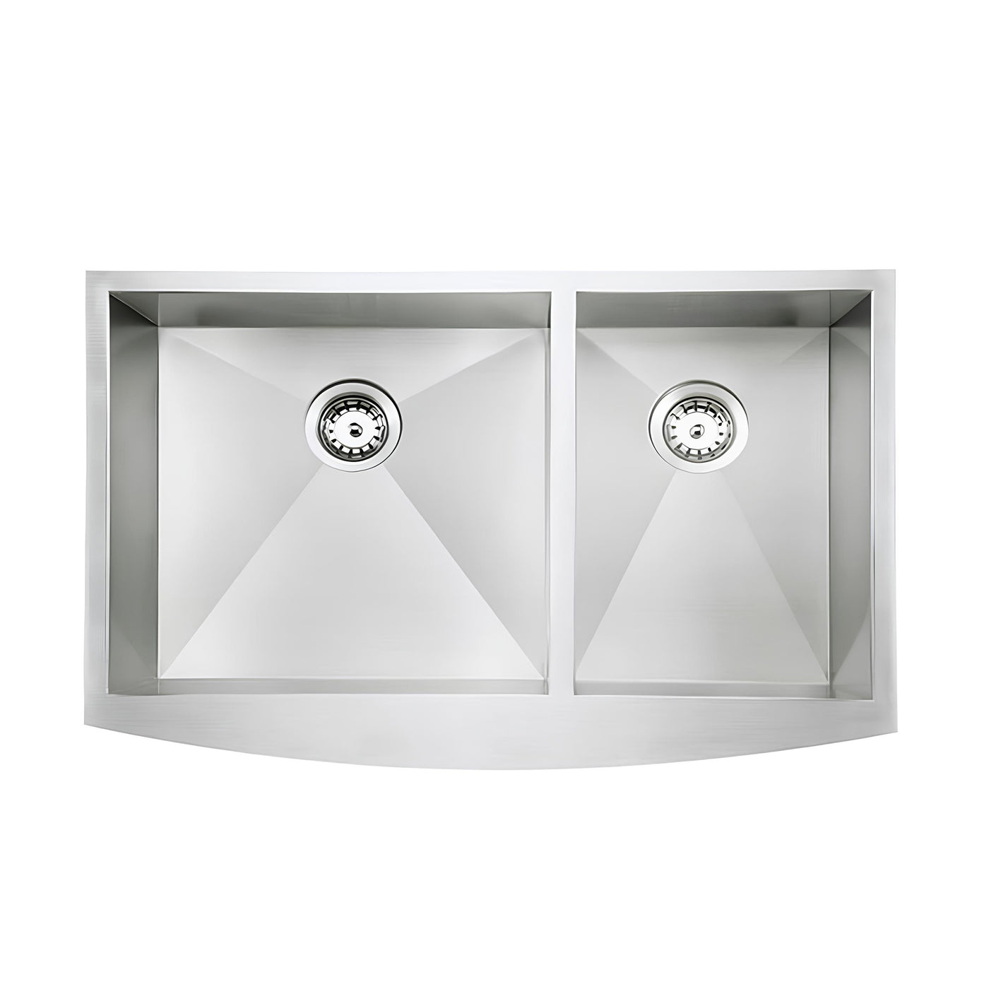 Bel Pro™ GS660 Stainless steel 33-In 60/40 Double Bowl Apron Kitchen Sink.