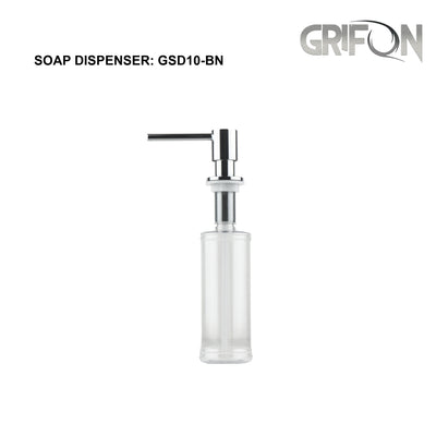 SOAP DISPENSER - GSD10 Kitchen Soap and Lotion Dispenser in Black Stainless Steel