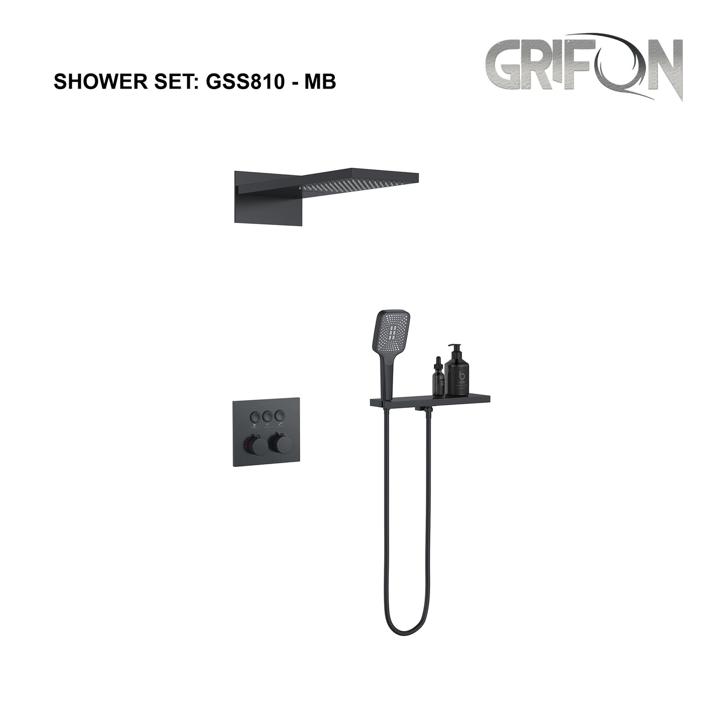 AMARIS THERMOSTATIC SHOWER SET - GSS810