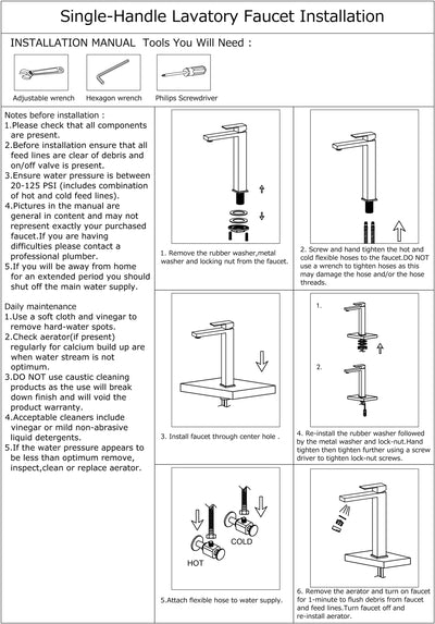 SAFIR™ GF708-L Contemporary Style Single-Handle Bathroom Sink Faucet