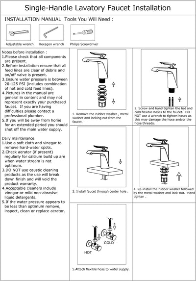 CASTOR™ GF704 Contemporary Style Single-Handle Bathtroom Sink Faucet