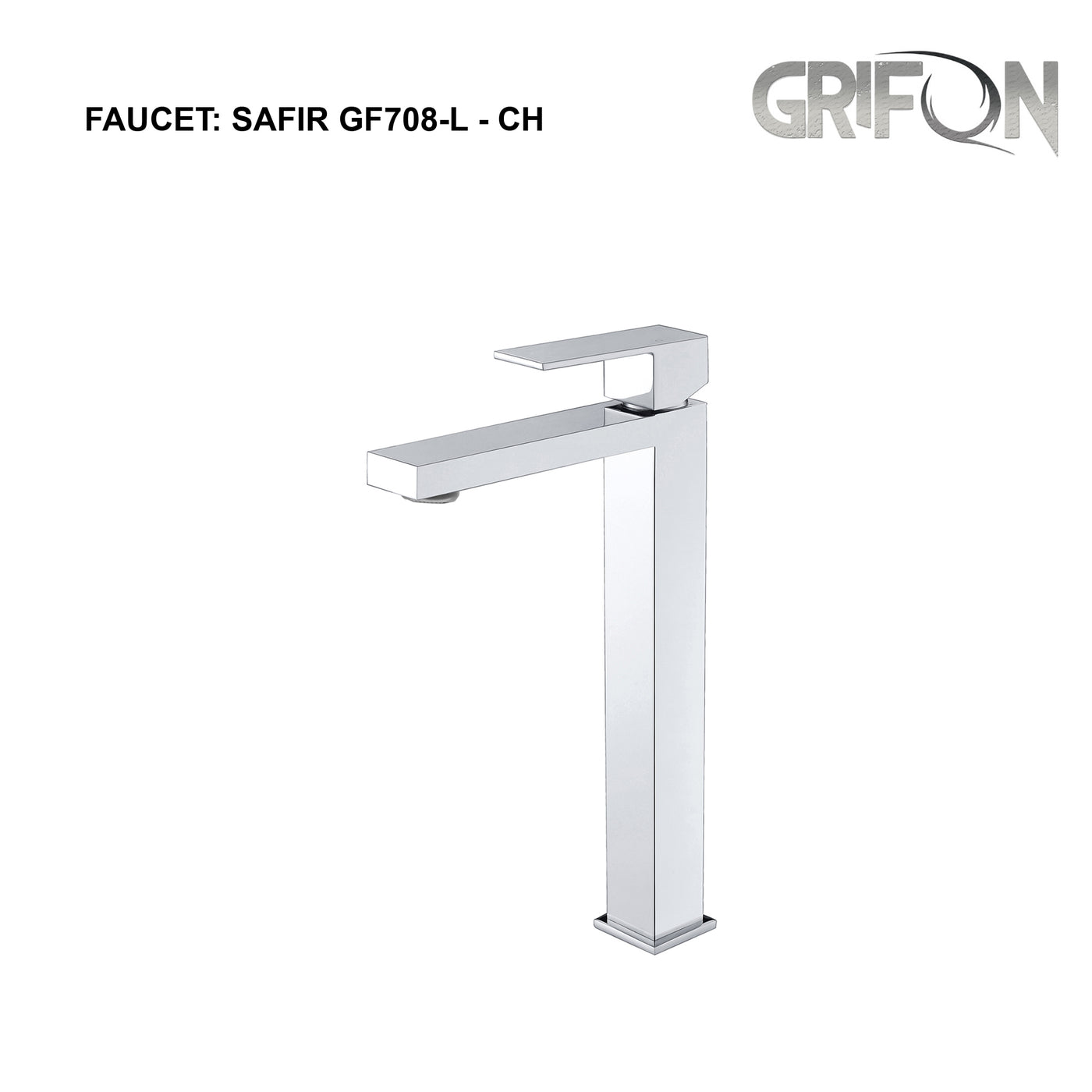 SAFIR™ GF708-L Contemporary Style Single-Handle Bathroom Sink Faucet