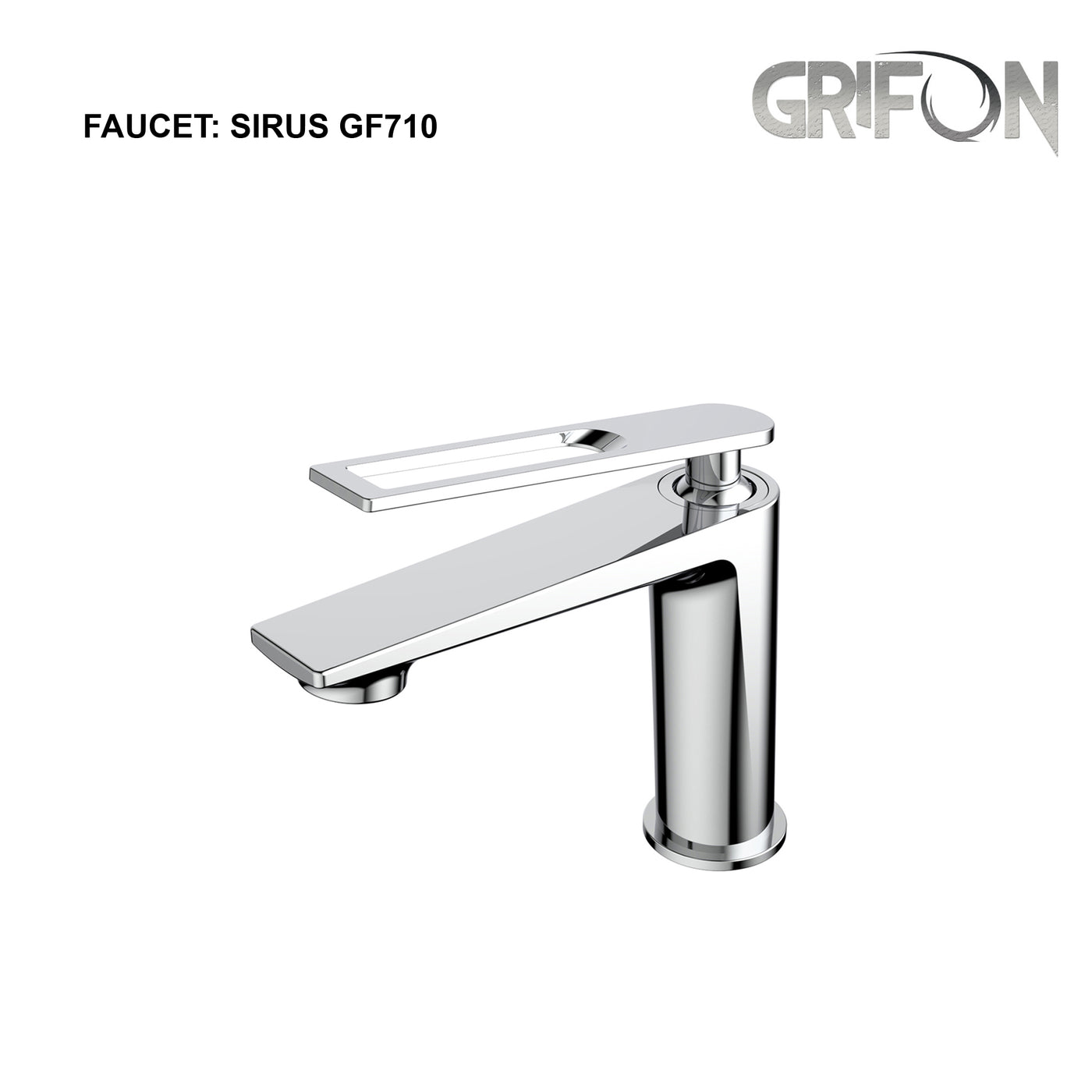 SIRUS™ GF710 Contemporary Style Single-Handle Bathroom Sink Faucet