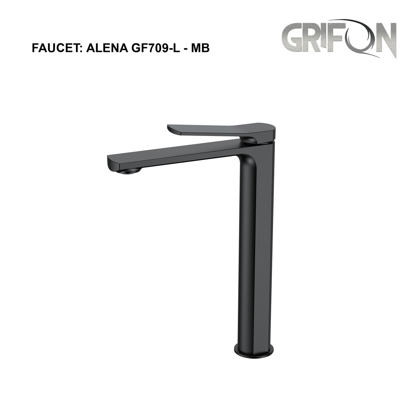 ALENA™ GF709-L  Contemporary Style Single-Handle Bathroom Sink Faucet