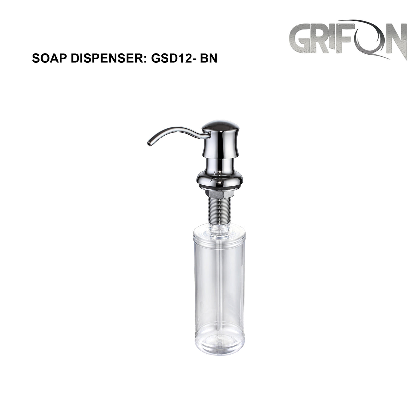 SOAP DISPENSER - GSD12 Kitchen Soap and Lotion Dispenser in Black Stainless Steel