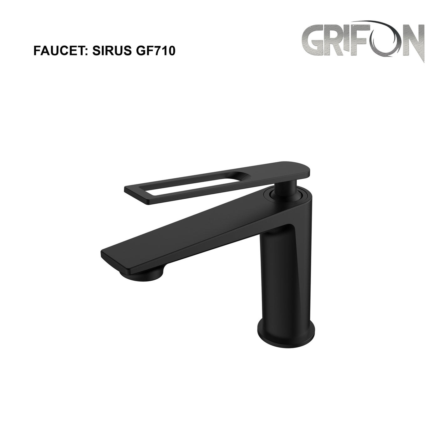 SIRUS™ GF710 Contemporary Style Single-Handle Bathroom Sink Faucet