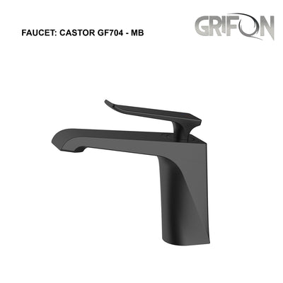 CASTOR™ GF704 Contemporary Style Single-Handle Bathtroom Sink Faucet