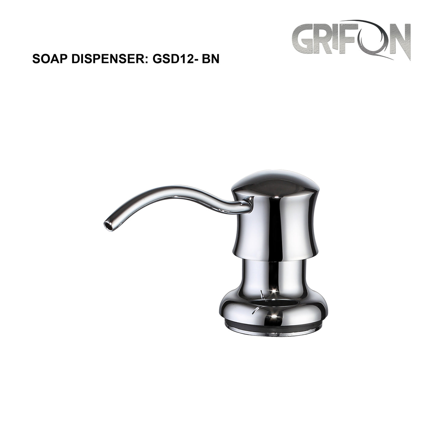 SOAP DISPENSER - GSD12 Kitchen Soap and Lotion Dispenser in Black Stainless Steel