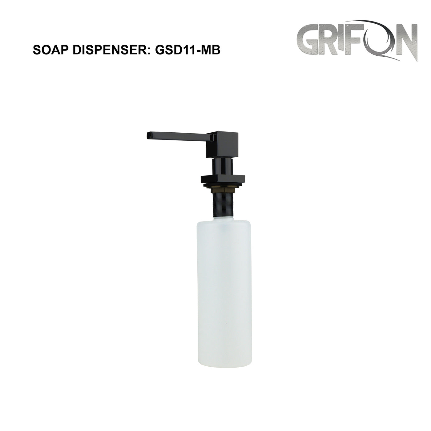 SOAP DISPENSER - GSD11 Kitchen Soap and Lotion Dispenser in Black Stainless Steel