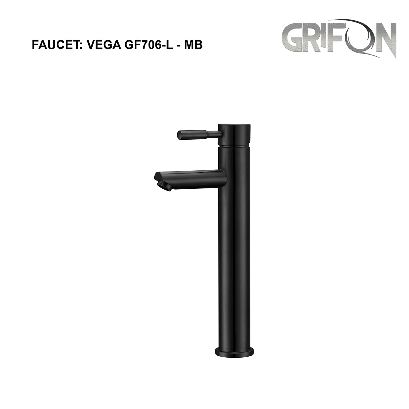 VEGA™ GF706-L Contemporary Style Single-Handle Bathroom Sink Faucet