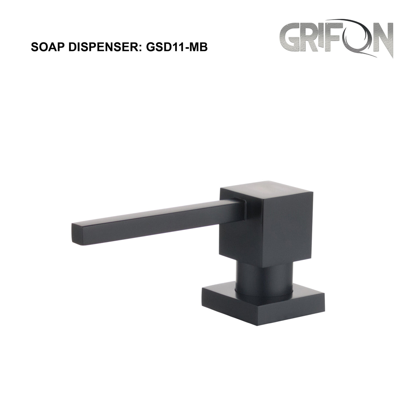 SOAP DISPENSER - GSD11 Kitchen Soap and Lotion Dispenser in Black Stainless Steel