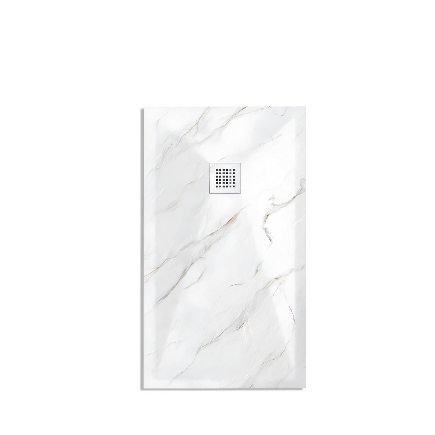 SHOWER BASE ARTIFICIAL STONE - SERIES F CARRARA BIANCO