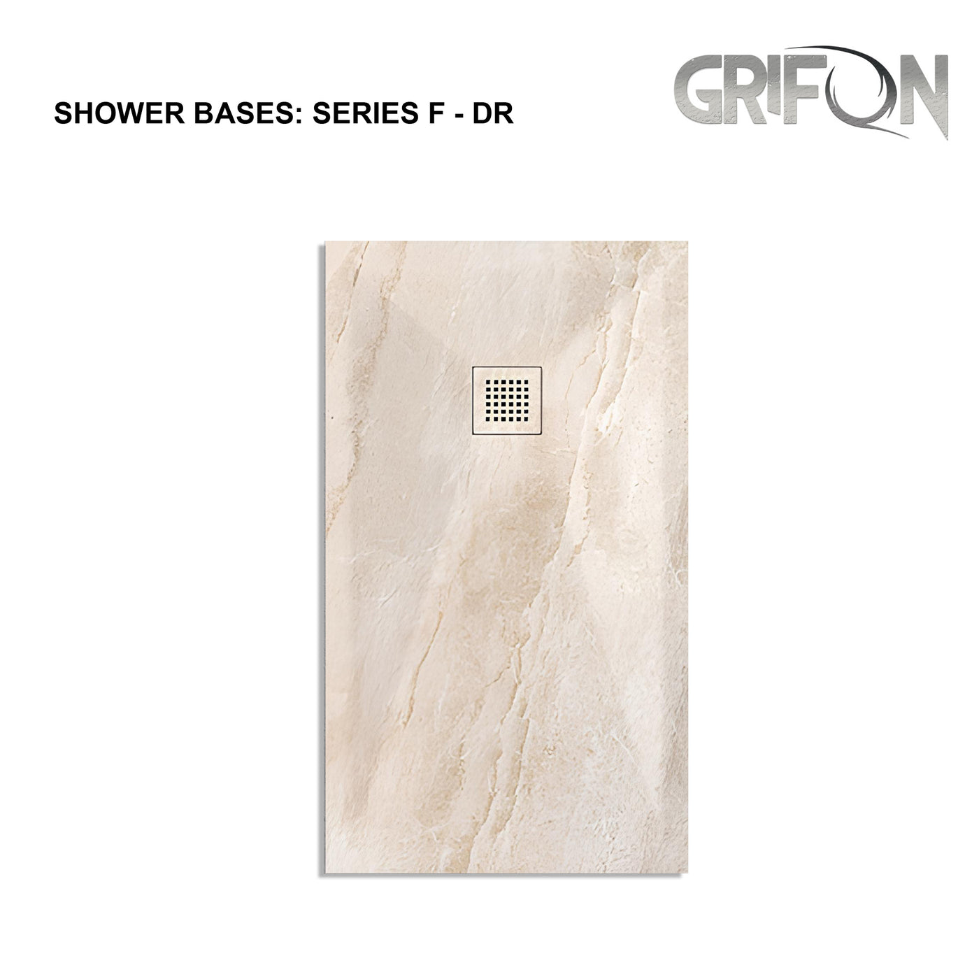 SHOWER BASE ARTIFICIAL STONE - SERIES MARBLE F