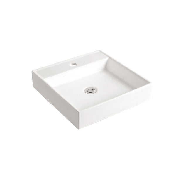 Funnel square white sink 