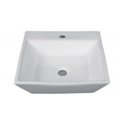 Funnel square white sink 