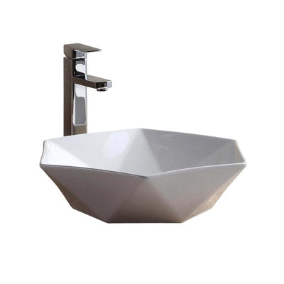 Ceramic Bathroom Sink in White