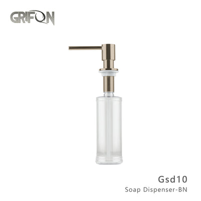 DISTRIBUTEUR DE SAVON - Distributeur de savon et lotion de cuisine GSD10 en acier inoxydable noir