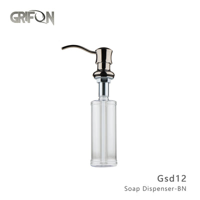DISTRIBUTEUR DE SAVON - GSD12 Distributeur de savon et de lotion de cuisine en acier inoxydable noir