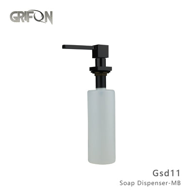 SOAP DISPENSER - GSD11 Kitchen Soap and Lotion Dispenser in Black Stainless Steel