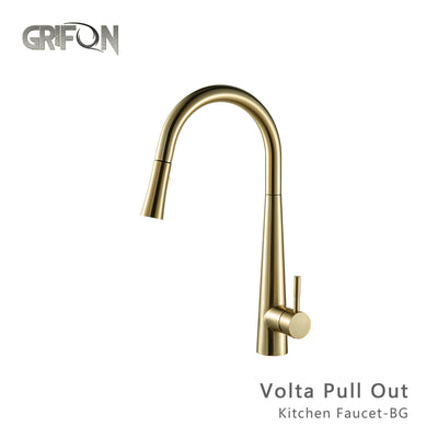 VOLTA™ GF411 Contemporary Style Sensor Single-Handle Kitchen Sink Faucet with Pull-Down Sprayer