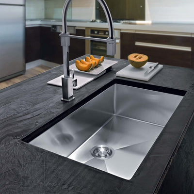Single bowl Undermount Standard Kitchen sink with accessories